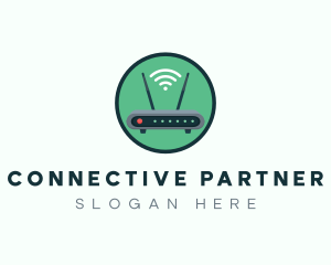 Internet Connection Router logo design