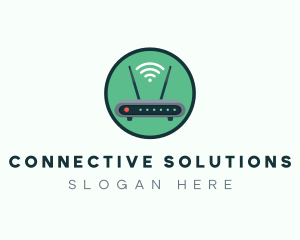 Internet Connection Router logo design