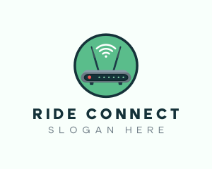 Internet Connection Router logo design