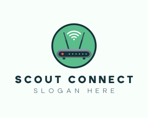 Internet Connection Router logo design