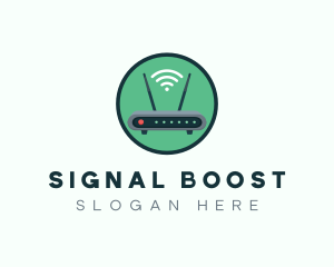 Internet Connection Router logo design