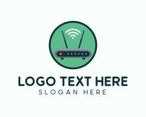 Internet - Internet Connection Router logo design