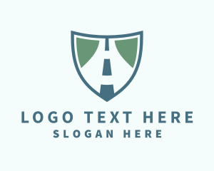 Street - Travel Road Shield logo design