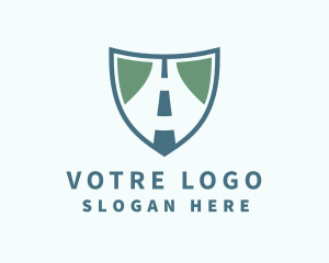 Safety - Travel Road Shield logo design