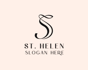 Upscale Boutique Salon Letter S logo design