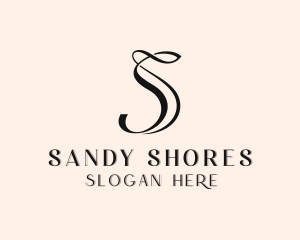 Upscale Boutique Salon Letter S logo design