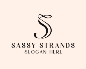 Upscale Boutique Salon Letter S logo design