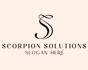 Upscale Boutique Salon Letter S logo design