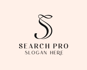 Upscale Boutique Salon Letter S logo design