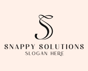 Upscale Boutique Salon Letter S logo design