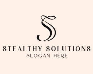 Upscale Boutique Salon Letter S logo design