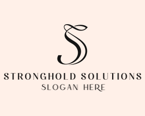 Upscale Boutique Salon Letter S logo design