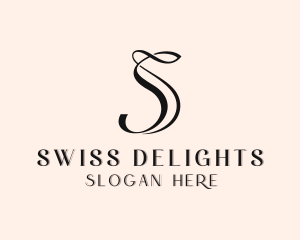 Upscale Boutique Salon Letter S logo design