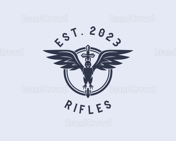 Eagle Wings Sword Logo