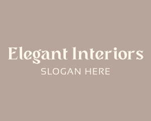 Elegant Minimalist Wordmark logo design