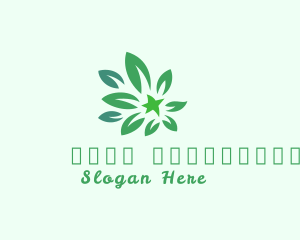 Green Eye - Green Natural Leaves logo design