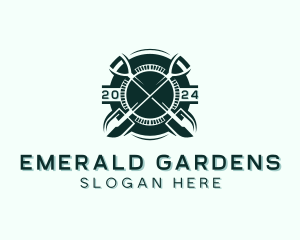 Gardening Shovel Tool logo design