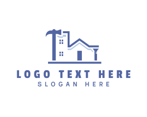 Builder - Hammer Nail Home Builder logo design