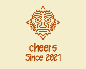 Team - Mayan Sun Mask logo design