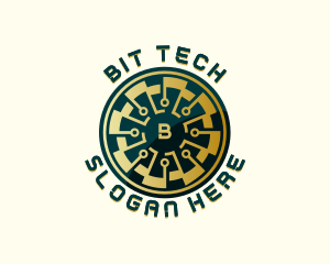 Cryptocurrency Digital Tech logo design