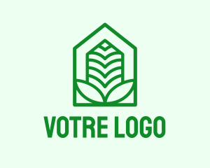 Environment Friendly - Leaves Eco Home logo design