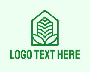 Greenhouse - Leaves Eco Home logo design