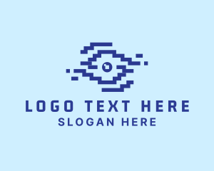 Vision - Pixel Eye Digital logo design