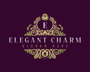 Elegant Luxury Flower logo design