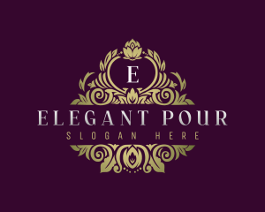 Elegant Luxury Flower logo design