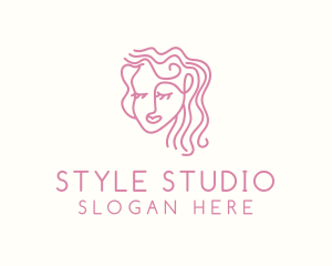 Hairdresser - Woman Beauty Hairdresser logo design