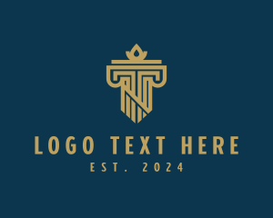 Column - Luxury Real Estate Column logo design