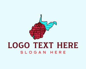 Map - West Virginia Fashion Clothing logo design