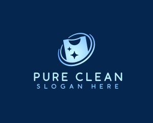 Shirt Laundry Cleaning logo design