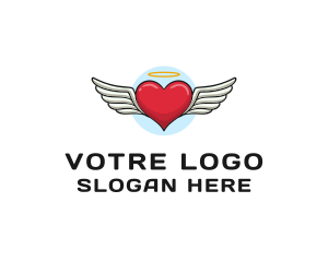 Angel Heart Wings Logo