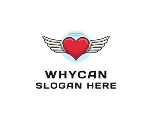 Angel Heart Wings Logo