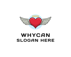 Rap - Angel Heart Wings logo design