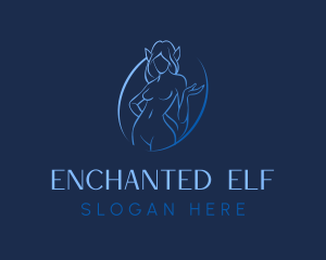 Sexy Woman Elf logo design