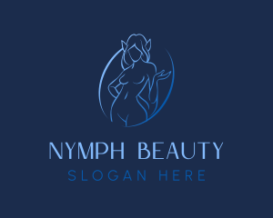 Nymph - Sexy Woman Elf logo design