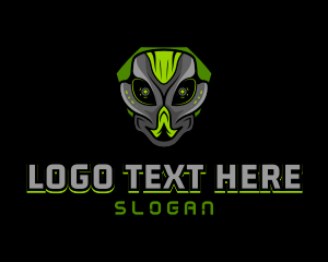 Gaming Robot Cyborg Alien  Logo