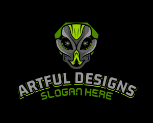 Illustration - Gaming Robot Cyborg logo design