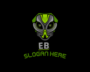 Gaming Robot Cyborg logo design