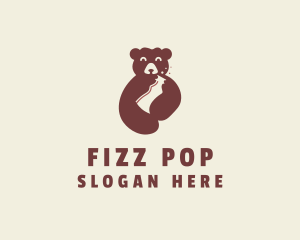 Soda - Bear Soda Drinks logo design