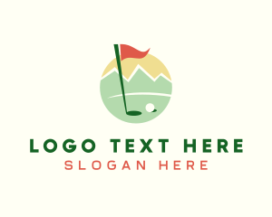 Golf Course Sports Caddie Logo