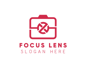 Camera Lens Photography logo design