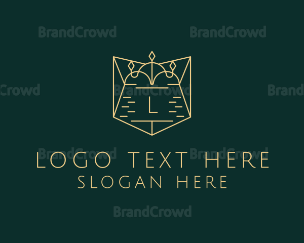 Luxury Crown Shield Logo