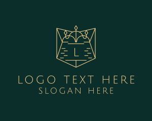 Knowledge - Luxury Crown Shield logo design