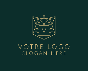 College - Luxury Crown Shield logo design