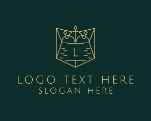 Institute - Luxury Crown Shield logo design