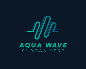 Wave Software Media logo design