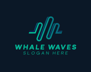 Wave Software Media logo design